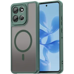 Phonesta AirFrost Back Cover Hülle mit MagSafe für Motorola Moto G86/G86 Power - Matt Grün