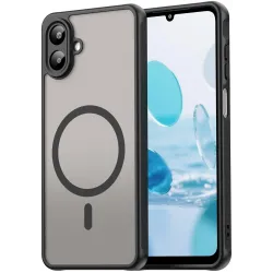 Phonesta AirFrost Back Cover Hülle mit MagSafe für Samsung Galaxy A07 4G - Mattschwarz