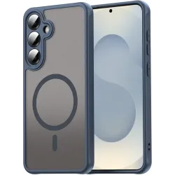 Phonesta AirFrost Back Cover Hülle mit MagSafe für Samsung Galaxy A36/A56 - Matt Blau