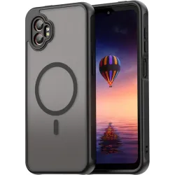 Phonesta AirFrost Back Cover Hülle mit MagSafe für Samsung Galaxy Xcover 7 Pro - Mattschwarz