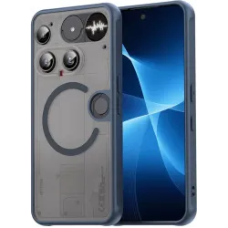 Phonesta AirFrost Back Cover Hülle mit MagSafe für Nothing Phone (3) - Matt Blau