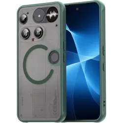 Phonesta AirFrost Back Cover Hülle mit MagSafe für Nothing Phone (3) - Matt Grün