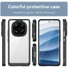 Phonesta Acrylic Hybrid Back Cover Hülle für Xiaomi Redmi Note 14 Pro Plus - Schwarz 2