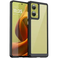 Phonesta Acrylic Hybrid Back Cover Hülle für Motorola Moto G85 - Schwarz
