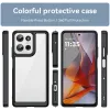 Phonesta Acrylic Hybrid Back Cover Hülle für Motorola Moto G75 - Schwarz 1