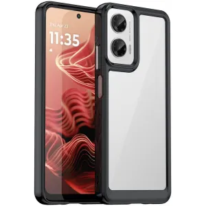 Phonesta Acrylic Hybrid Back Cover Hülle für Motorola Moto G35 - Schwarz