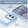 Phonesta Acrylic Hybrid Back Cover Hülle für Motorola Moto G55 - Blau 6