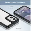 Phonesta Acrylic Hybrid Back Cover Hülle für Motorola Moto G55 - Schwarz 6