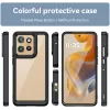 Phonesta Acrylic Hybrid Back Cover Hülle für Motorola Edge 60 Neo/Edge 50 Neo / ThinkPhone 25 - Schwarz 1