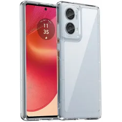 Phonesta Acrylic Hybrid Back Cover Hülle für Motorola Edge 50 Fusion - Transparent