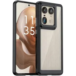 Phonesta Acrylic Hybrid Back Cover Hülle für Motorola Edge 50 Ultra - Schwarz