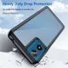 Phonesta Acrylic Hybrid Back Cover Hülle für Motorola Moto G04 / G04s / G24 / G24 Power / E14 - Schwarz 2