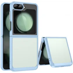 Phonesta Acrylic Hybrid Back Cover Hülle für Samsung Galaxy Z Flip 7 FE / Z Flip 6 - Blau