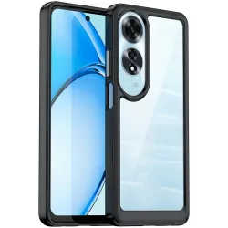 Phonesta Acrylic Hybrid Back Cover Hülle für Oppo A60 4G - Schwarz
