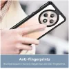 Phonesta Acrylic Hybrid Back Cover Hülle für Oppo Reno12 F/Reno12 FS - Schwarz 4