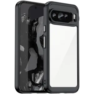 Phonesta Acrylic Hybrid Back Cover Hülle für Google Pixel 9 Pro XL - Schwarz