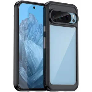 Phonesta Acrylic Hybrid Back Cover Hülle für Google Pixel 9 / 9 Pro - Schwarz