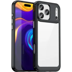 Phonesta Acrylic Hybrid Back Cover Hülle für Apple iPhone 17 Pro Max - Schwarz