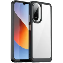 Phonesta Acrylic Hybrid Back Cover Hülle für Xiaomi Redmi A7 Pro - Schwarz