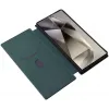 Phonesta Carbon Fiber Skin Book Wallet Klapphülle für Samsung Galaxy S25 Ultra - Dunkelgrün 2