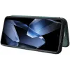 Phonesta Carbon Fiber Skin Book Wallet Klapphülle für OnePlus 13 - Dunkelgrün 3