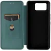 Phonesta Carbon Fiber Skin Book Wallet Klapphülle für Asus Zenfone 12 Ultra - Dunkelgrün 3