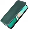 Phonesta Carbon Fiber Skin Book Wallet Klapphülle für Asus Zenfone 12 Ultra - Dunkelgrün 5