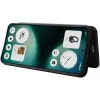 Phonesta Carbon Fiber Skin Book Wallet Klapphülle für Nothing Phone (3a) Lite - Schwarz 4
