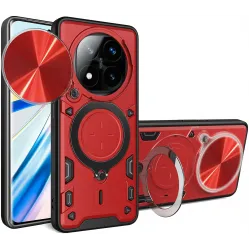 Phonesta CamLock Back Cover Hülle für Xiaomi Redmi Note 14 Pro Plus - Rot