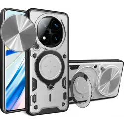 Phonesta CamLock Back Cover Hülle für Xiaomi Redmi Note 14 Pro Plus - Silber