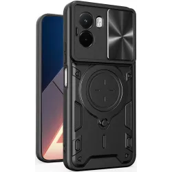 Phonesta CamLock Back Cover Hülle für Xiaomi Poco M7 - Schwarz