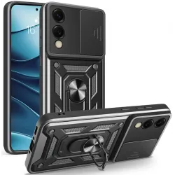 Phonesta CamShield Back Cover Hülle für Samsung Galaxy S25 Edge - Schwarz