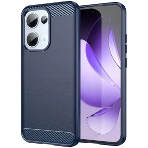 Phonesta Carbon Silikon Back Cover Hülle für Oppo Reno13 - Blau