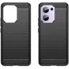 Phonesta Carbon Silikon Back Cover Hülle für Oppo Reno13 F 4G/5G / Reno13 FS 5G - Schwarz 2