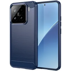 Phonesta Carbon Silikon Back Cover Hülle für Xiaomi 15 - Blau