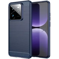 Phonesta Carbon Silikon Back Cover Hülle für Realme GT 7 Pro - Blau