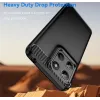 Phonesta Carbon Silikon Back Cover Hülle für Motorola Moto G17/G17 Power/G15/G15 Power - Schwarz 7