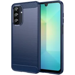 Phonesta Carbon Silikon Back Cover Hülle für Samsung Galaxy A26 - Blau