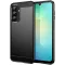 Phonesta Carbon Silikon Back Cover Hülle für Samsung Galaxy A26 - Schwarz