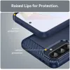 Phonesta Carbon Silikon Back Cover Hülle für Samsung Galaxy A36/A56 - Blau 5