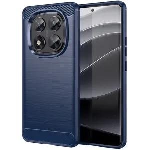 Phonesta Carbon Silikon Back Cover Hülle für Xiaomi Redmi Note 14 Pro 5G / Xiaomi Poco X7 - Blau