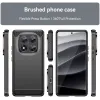 Phonesta Carbon Silikon Back Cover Hülle für Xiaomi Redmi Note 14 Pro 5G / Xiaomi Poco X7 - Schwarz 3