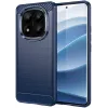 Phonesta Carbon Silikon Back Cover Hülle für Xiaomi Redmi Note 14 Pro Plus - Blau