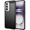 Phonesta Carbon Silikon Back Cover Hülle für Oppo Reno12 - Schwarz