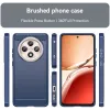 Phonesta Carbon Silikon Back Cover Hülle für Oppo Reno12 F/Reno12 FS - Blau 1