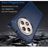 Phonesta Carbon Silikon Back Cover Hülle für Oppo Reno12 F/Reno12 FS - Blau 2