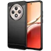 Phonesta Carbon Silikon Back Cover Hülle für Oppo Reno12 F/Reno12 FS - Schwarz 0