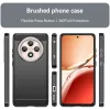 Phonesta Carbon Silikon Back Cover Hülle für Oppo Reno12 F/Reno12 FS - Schwarz 1