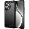 Phonesta Carbon Silikon Back Cover Hülle für Realme GT 6 - Schwarz