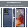 Phonesta Carbon Silikon Back Cover Hülle für Motorola Moto G75 - Blau 1